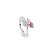 Anello Salvini Donna Gocce s  in Oro bianco Rubino 0.40 Ct 20105399 - 20105399